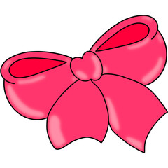 pink ribbon bow
