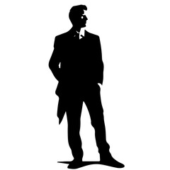 business person silhouette illustration 