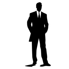 business person silhouette illustration 