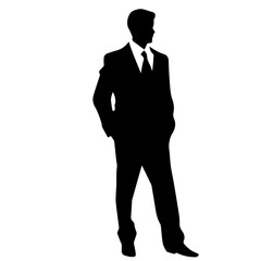 business person silhouette illustration 