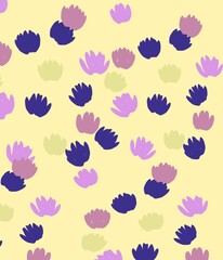 seamless background with flowers