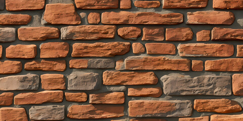 red brick wall background outdoor rough texture 