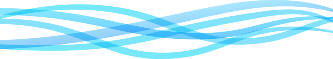 青い波のようなウェーブラインのベクター背景画像