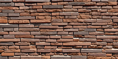 Fototapeta premium outdoor background red brick wall stones