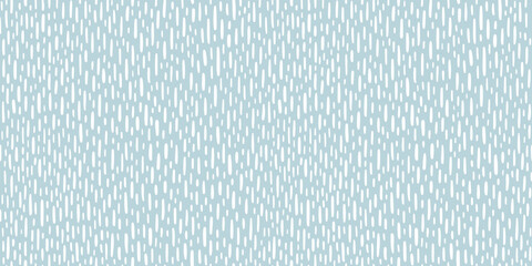 Rainy long seamless background. Specks, flecks, dashes, tiny stripes vector pattern. Hand drawn doodle uneven strokes, water drops, rain texture. Speckled abstract chaotic border, frame template. - obrazy, fototapety, plakaty