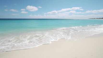 beach with sky HD 8K wallpaper Stock Photographic Image