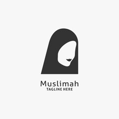 Muslim woman logo design