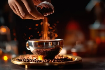 Fototapeta na wymiar Coffee Break Chronicles: Moments of Relaxation with a Cup, café, pingado, cafezinho, generative ai