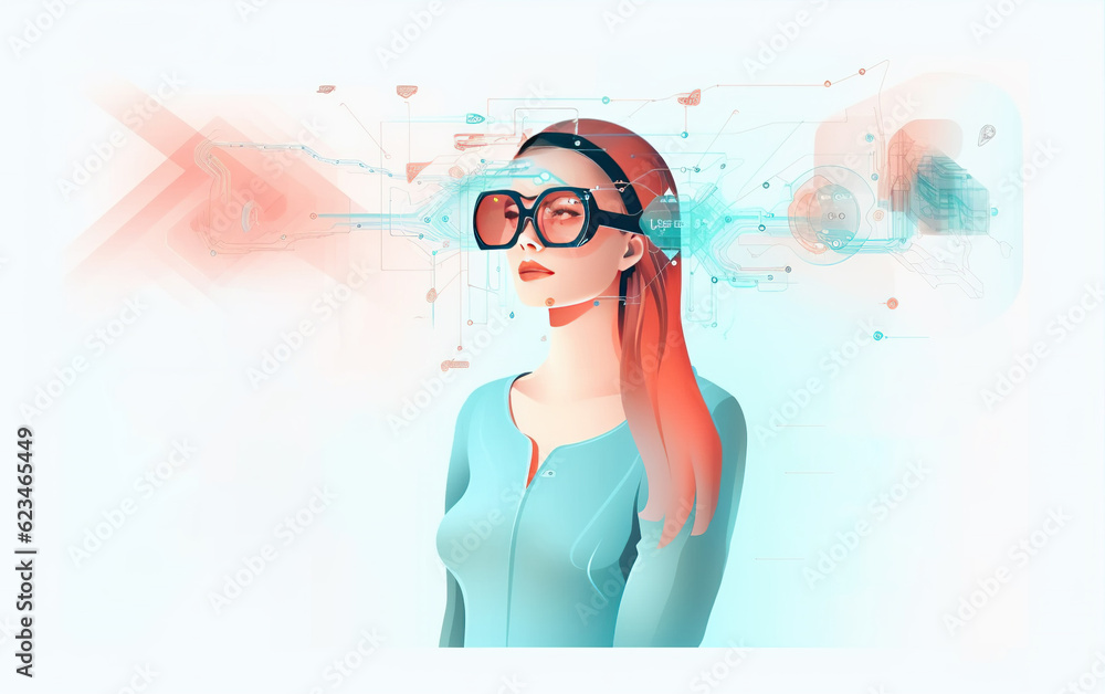 Poster page layout of trendy websites,created with generative ai tecnology.