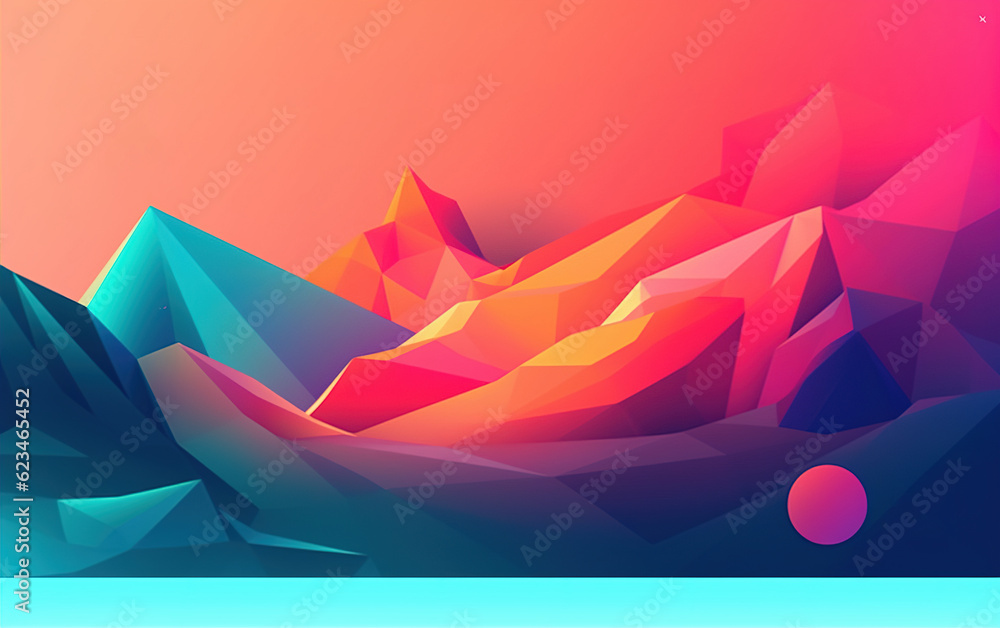 Aufkleber page layout of trendy websites,created with generative ai tecnology.