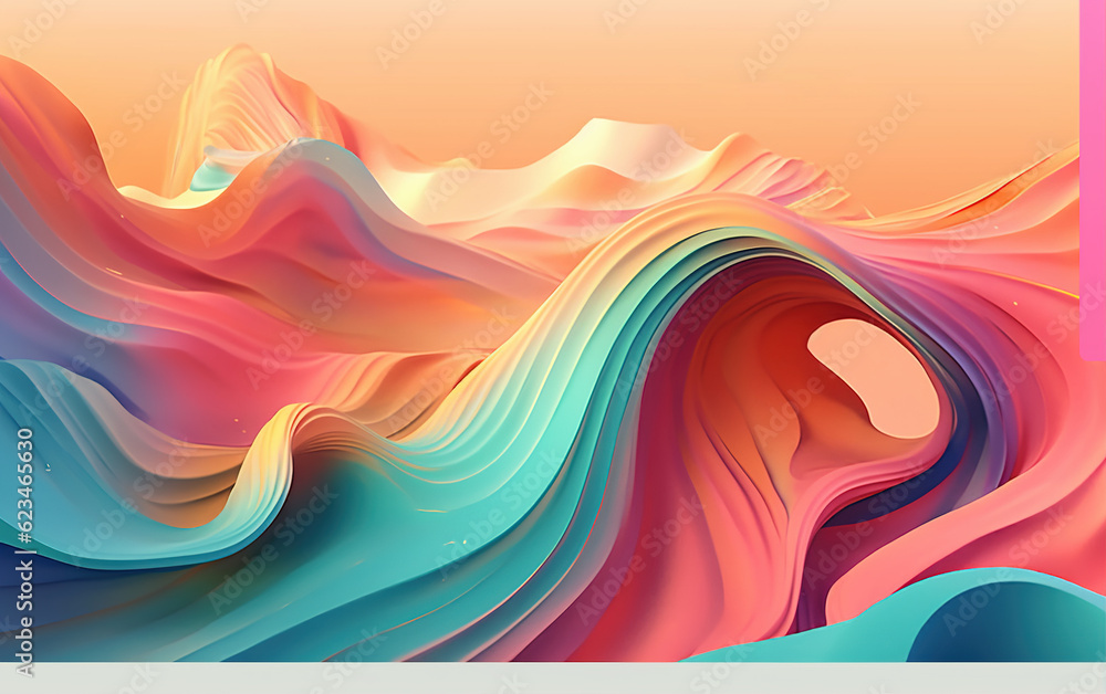 Aufkleber page layout of trendy websites,created with generative ai tecnology.