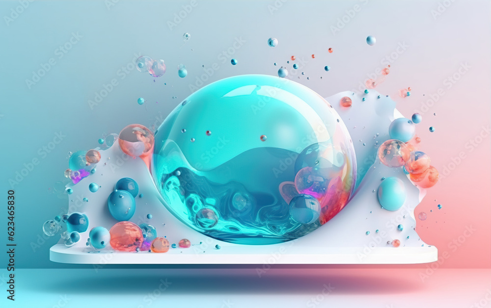 Aufkleber page layout of trendy websites,created with generative ai tecnology.