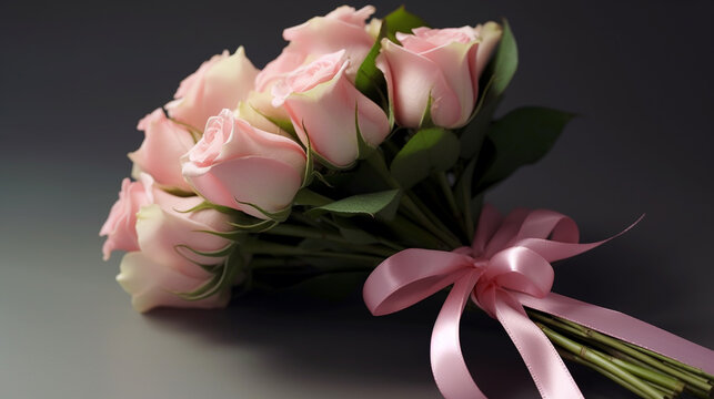 bouquet of tulips HD 8K wallpaper Stock Photographic Image