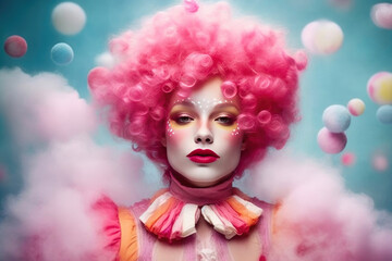 Vibrant Sugar Sculptures: An Ergonomic Clown's Palette