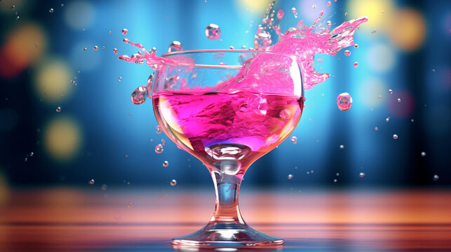 red wine splash HD 8K wallpaper Stock Photographic Image