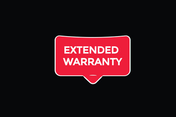 new extended warranty, level, sign, speech, bubble  banner,
