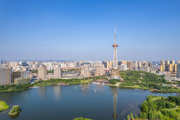 Obraz premium Scenery of Shennong Lake in Zhuzhou City, China