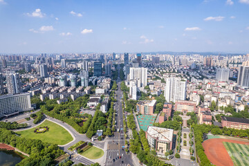 Fototapeta na wymiar Cityscape of Zhuzhou, Hunan Province, China