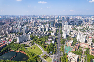 Obraz premium Cityscape of Zhuzhou, Hunan Province, China