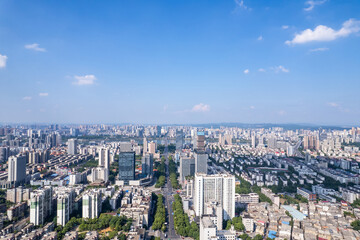 Scenery of central axis of Zhuzhou City, Hunan Province, China