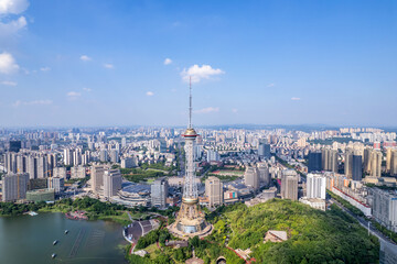 Fototapeta premium Zhuzhou Shennong Tower, Hunan Province, China