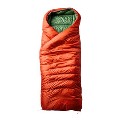 Sleeping bag isolated on transparent background. Generative AI