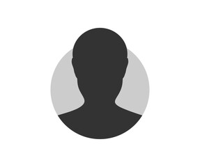 Avatar Profile Picture. User profile icon. Business people. User member, People icon in flat style. Circle button with avatar photo silhouette vector design and illustration.