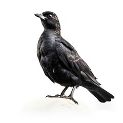 Cassins auklet bird isolated on white. Generative AI