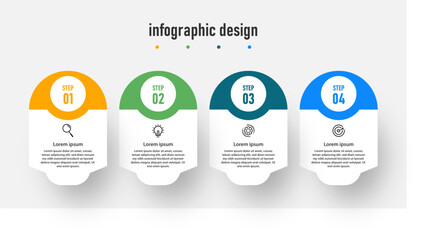 infographic element business steps