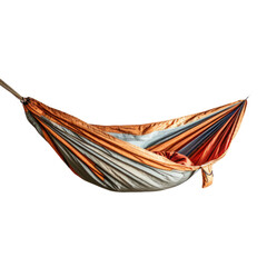 Obraz premium Camping hammock isolated on transparent background. Generative AI