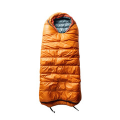 Sleeping bag isolated on transparent background. Generative AI