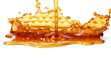 wavy drizzle of healthy honey