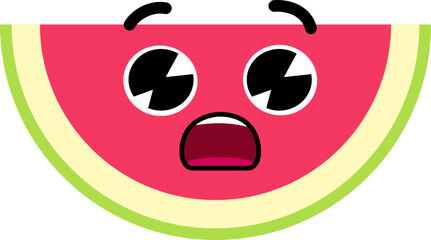Fototapeta premium Watermelon Face Over Wow