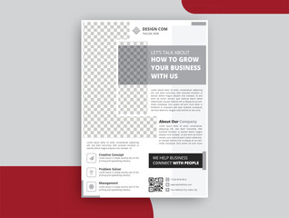 Minimal Corporate Business Flyer Template Design