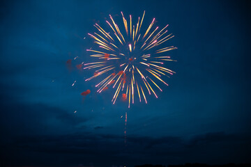 Superbe feu d'artifices en Bretagne