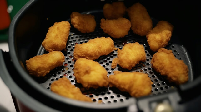 fried chicken nuggets HD 8K wallpaper Stock Photographic Image