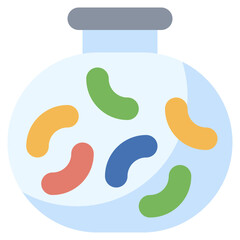 CANDY JAR line icon,linear,outline,graphic,illustration