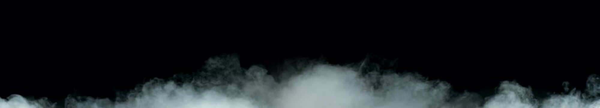 steam. White cloud. white smoke isolated on black background
