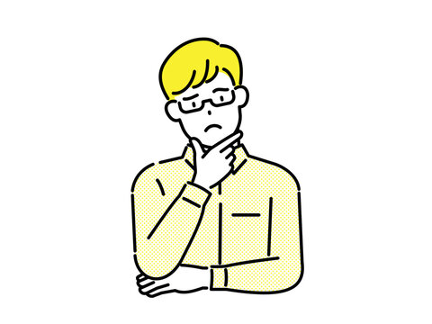 recommend clip art: a thinking man. Problem solving solution Business concept