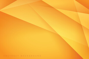 transparent glass line geometry on modern orange gradient abstract background