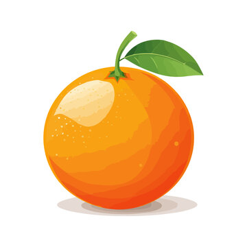 Orange icon. Orange image isolated.
