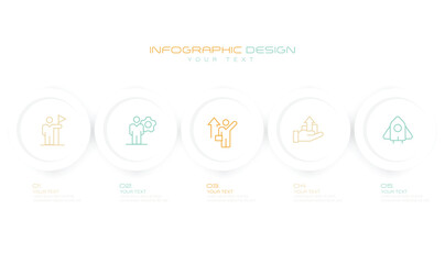 Infographic Timeline diagram with icons. stock illustration
Timeline - Visual Aid, Infographic, Circle, Number 5