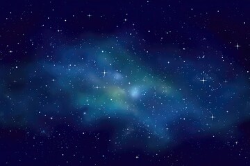 Fototapeta premium Background with stars in the sky abstract depiction of a galaxy at night. Galaxy and nebula, starry outer space background texture. AI generated.