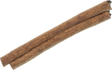 cinnamon cut out on transparent background.