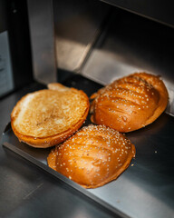getostete Burger Buns
