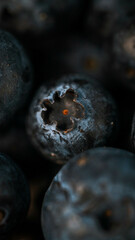Makro Blaubeere 