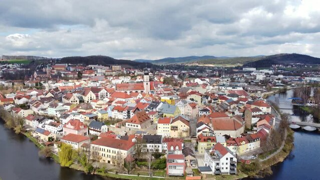 Cham, Deutschland: Die Stadt von oben