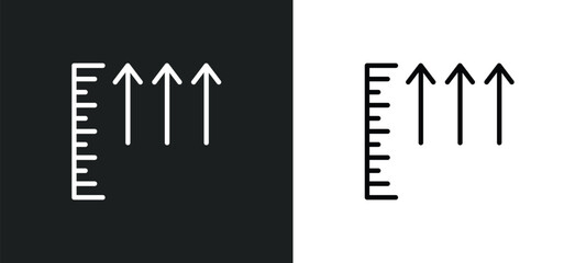 Obraz premium atmospheric pressure icon isolated in white and black colors. atmospheric pressure outline vector icon from weather collection for web, mobile apps and ui.