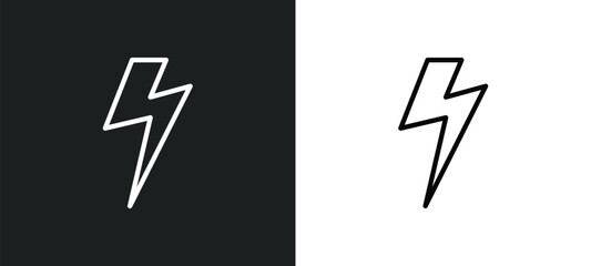 bolt icon isolated in white and black colors. bolt outline vector icon from weather collection for web, mobile apps and ui.
