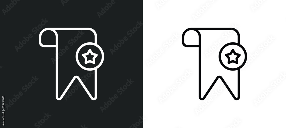 Poster bookmark icon isolated in white and black colors. bookmark outline vector icon from user interface c